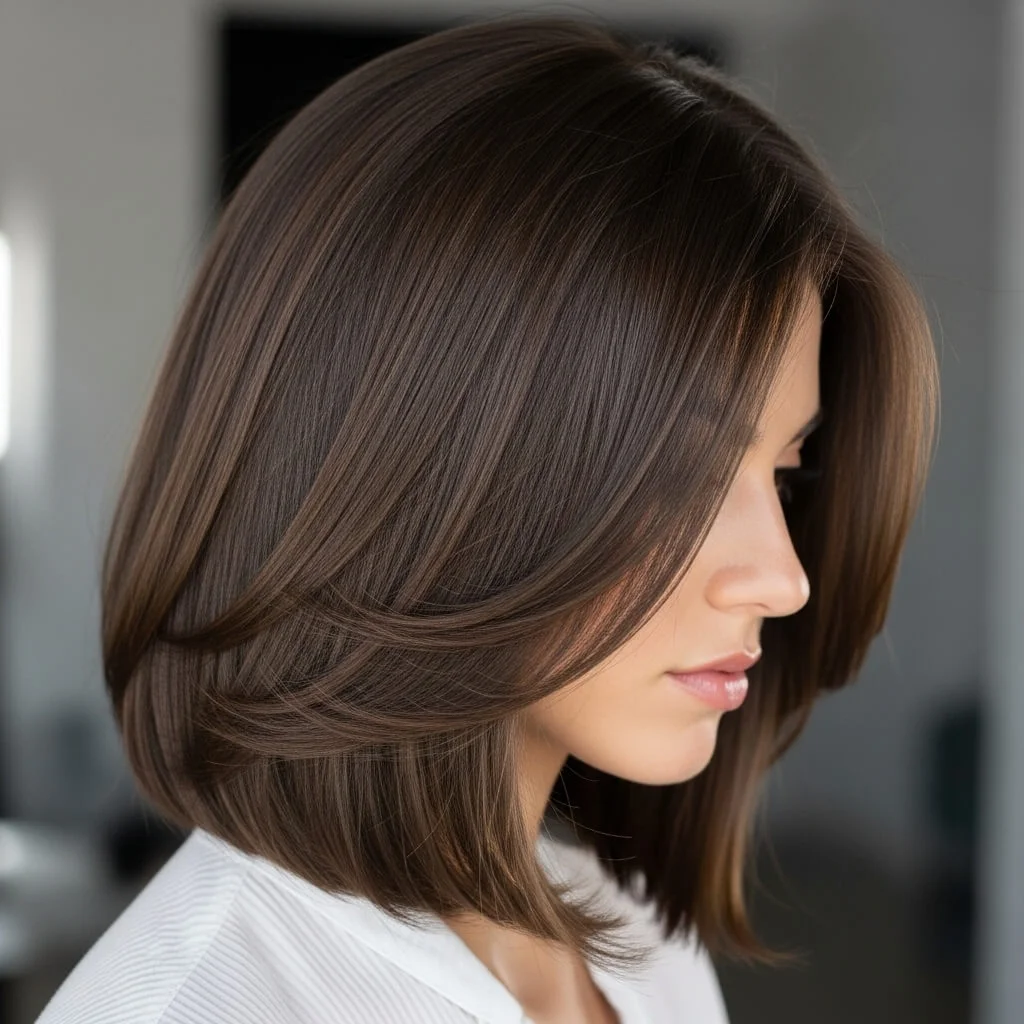 Sleek Layered Bob