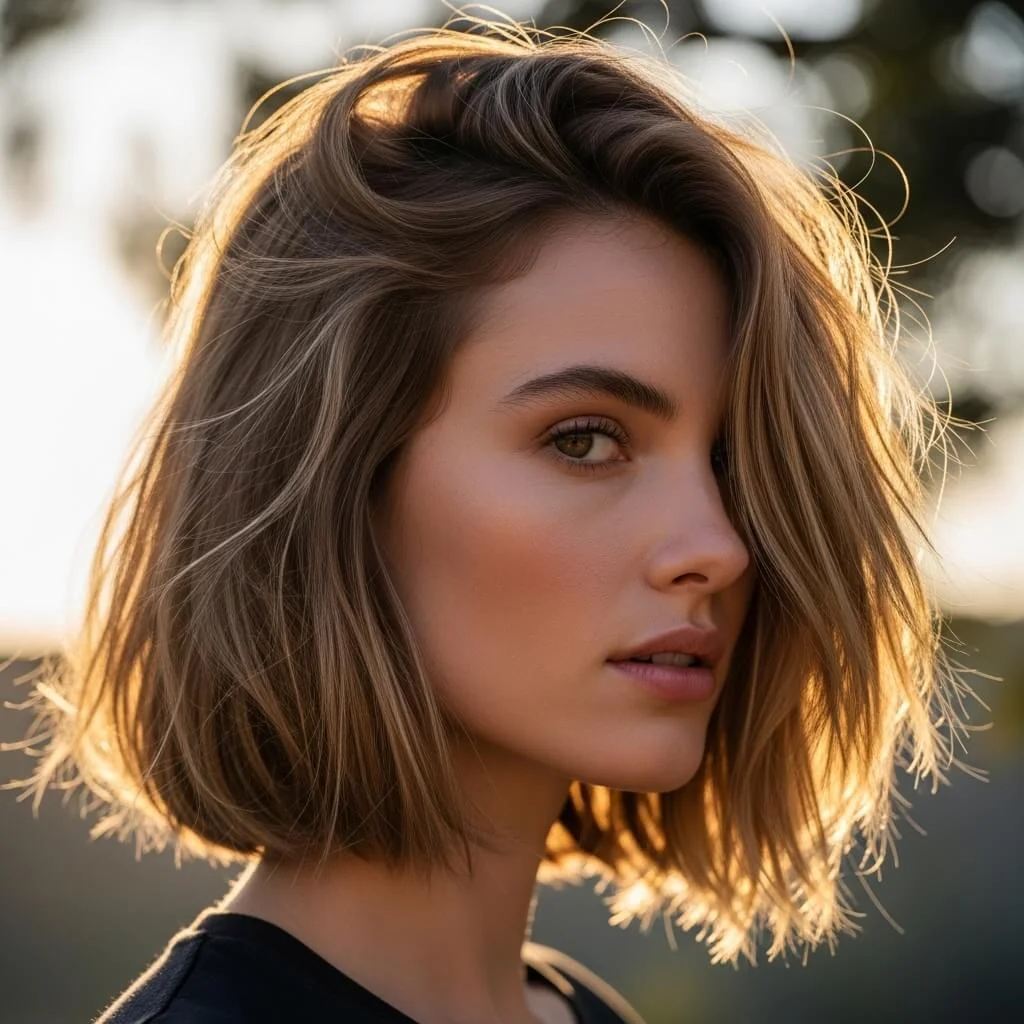 Tousled Bob with Loose Texture