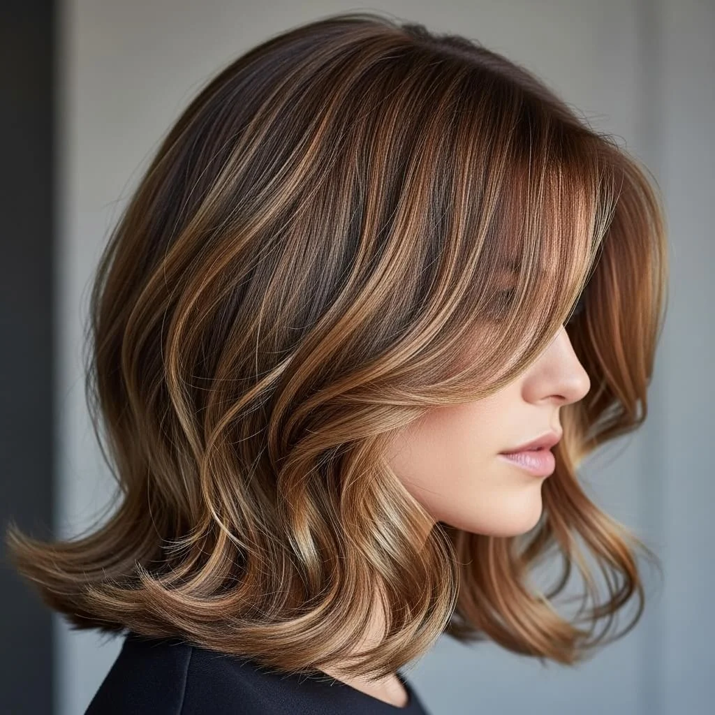 Long Bob with Layers and Waves