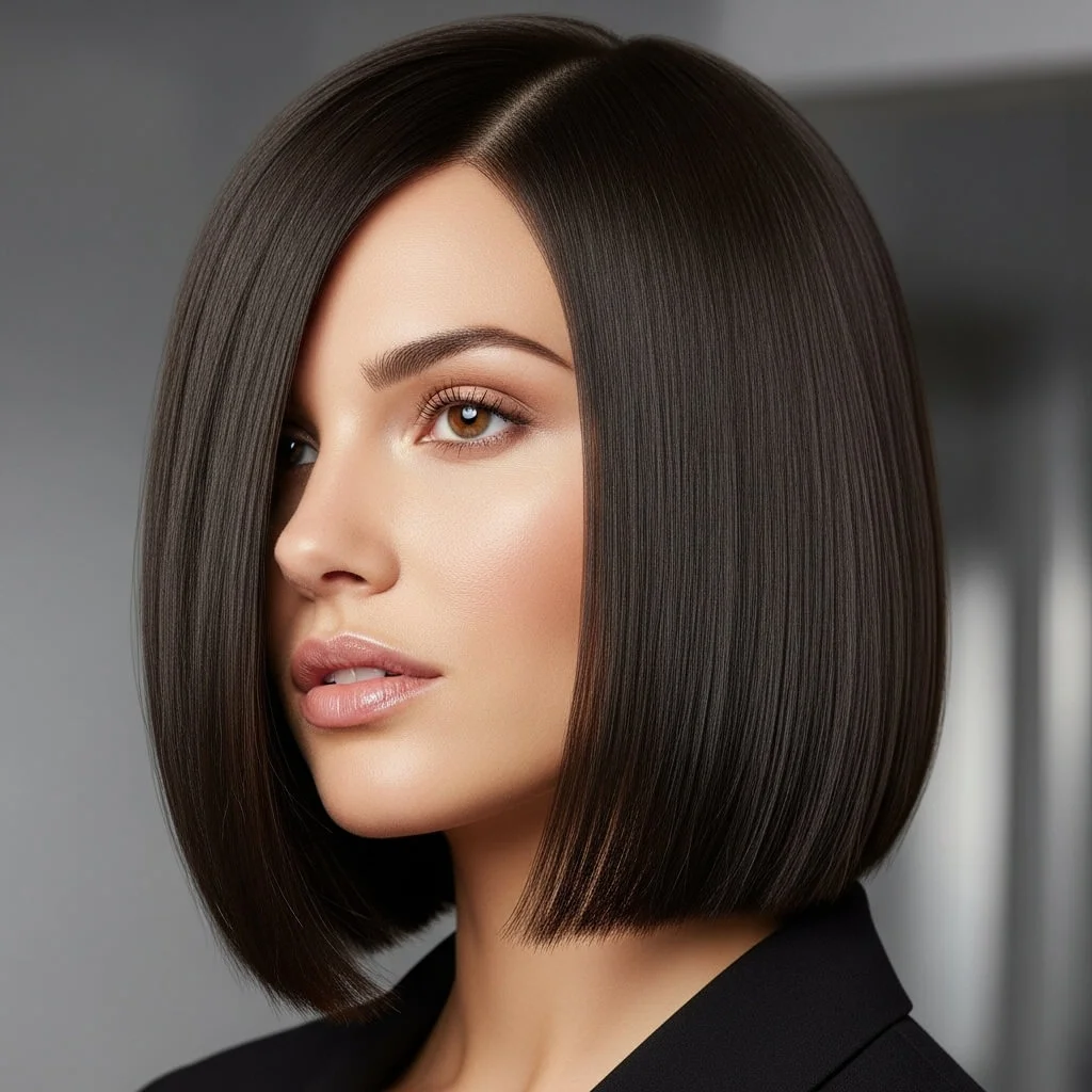 One-Length Blunt Bob