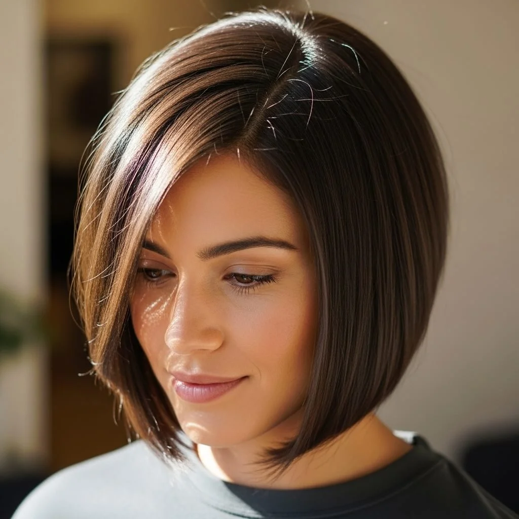 16. Angled Graduated Bob