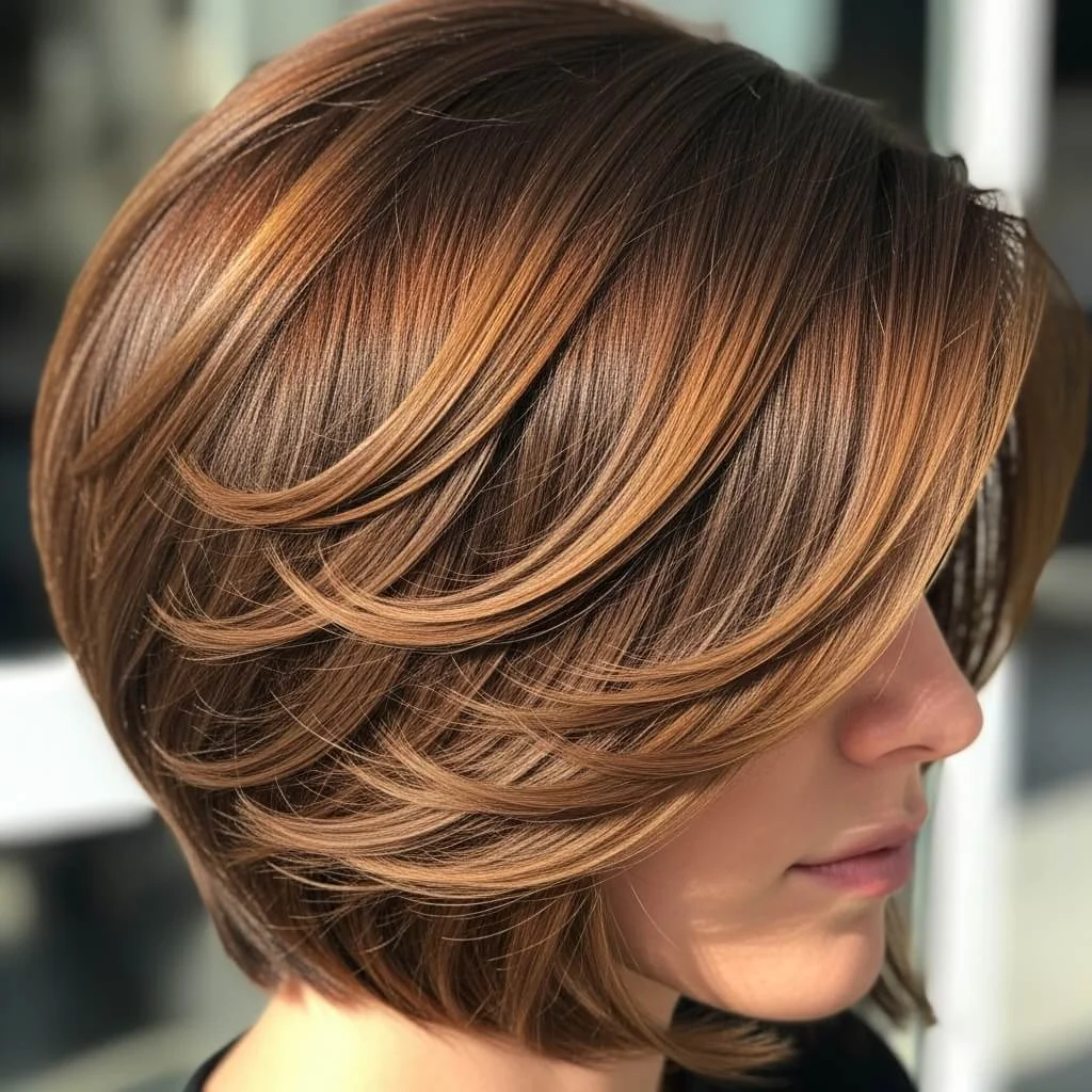 2. Layered Graduated Bob