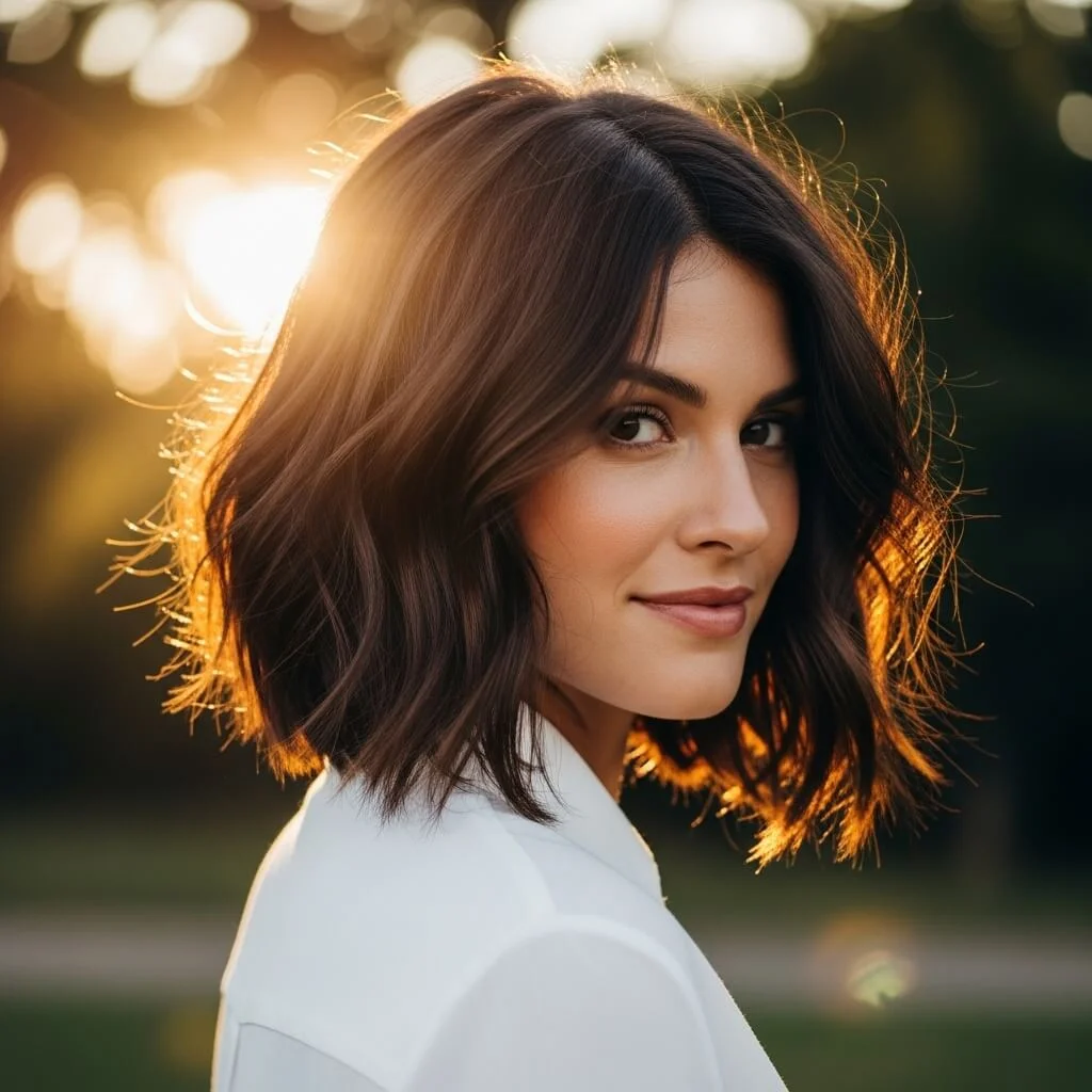 3. Textured Graduated Bob