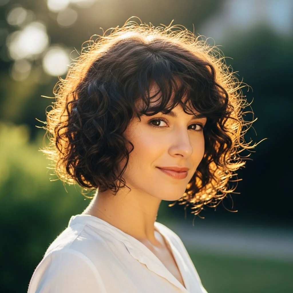 5. Curly Inverted Bob