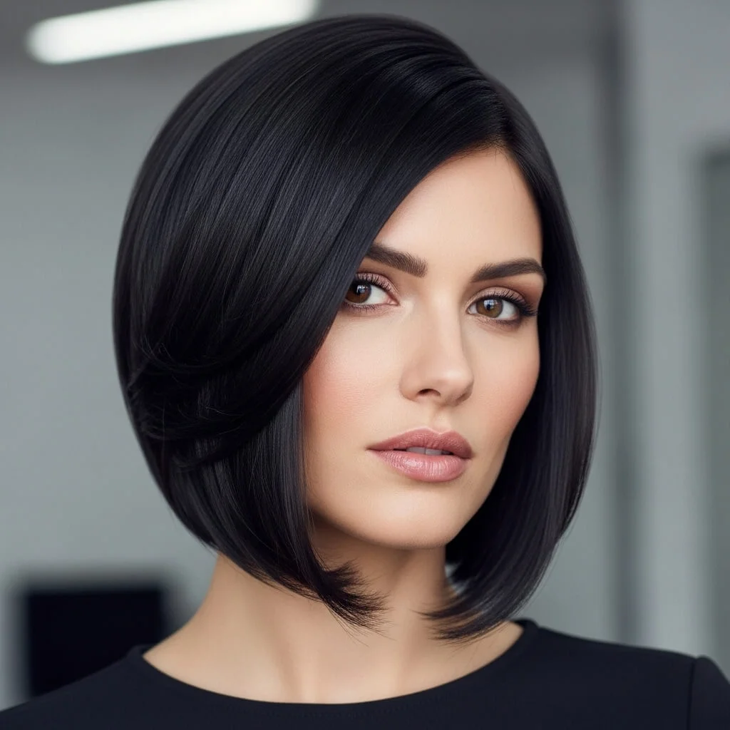 8. Sleek Stacked Graduated Bob