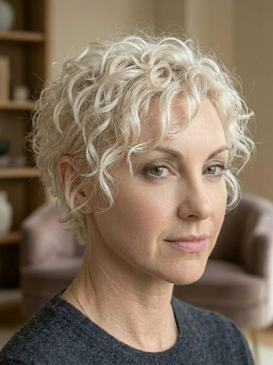 Loose Curly Pixie