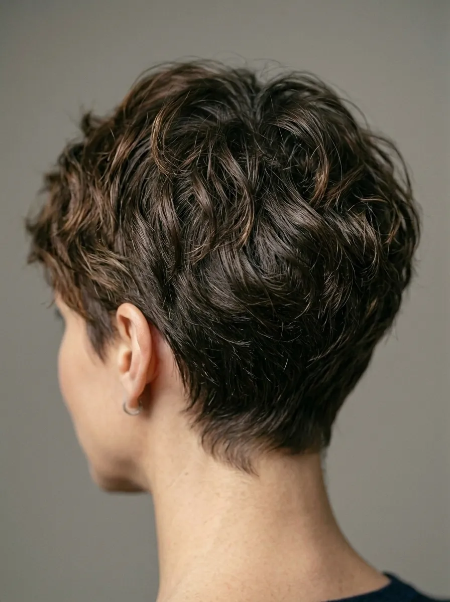 Textured Pixie With Tousled Top