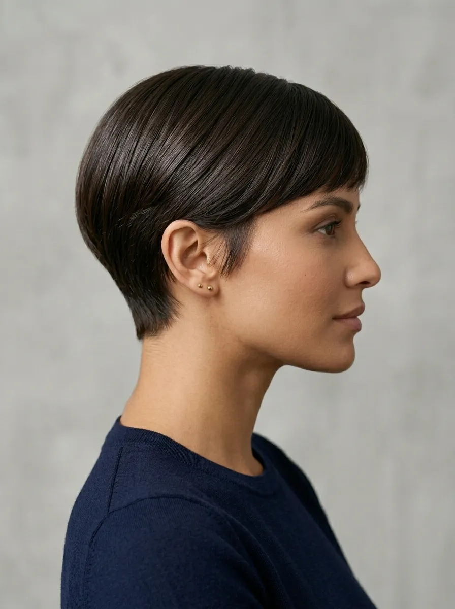 Rounded Professional Pixie
