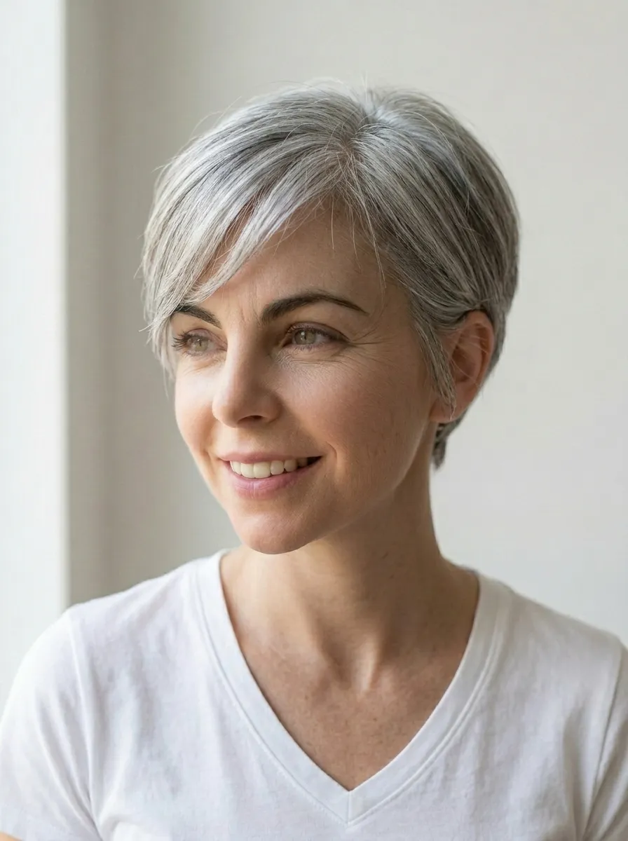 Pixie with Soft Side Bangs