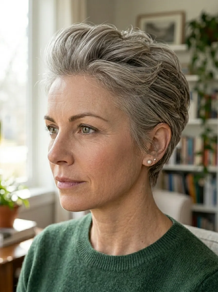 Short Pixie with Crown Volume