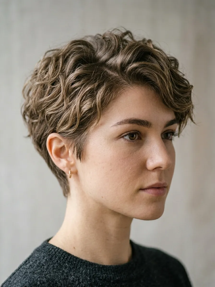 Layered Pixie With Side Volume