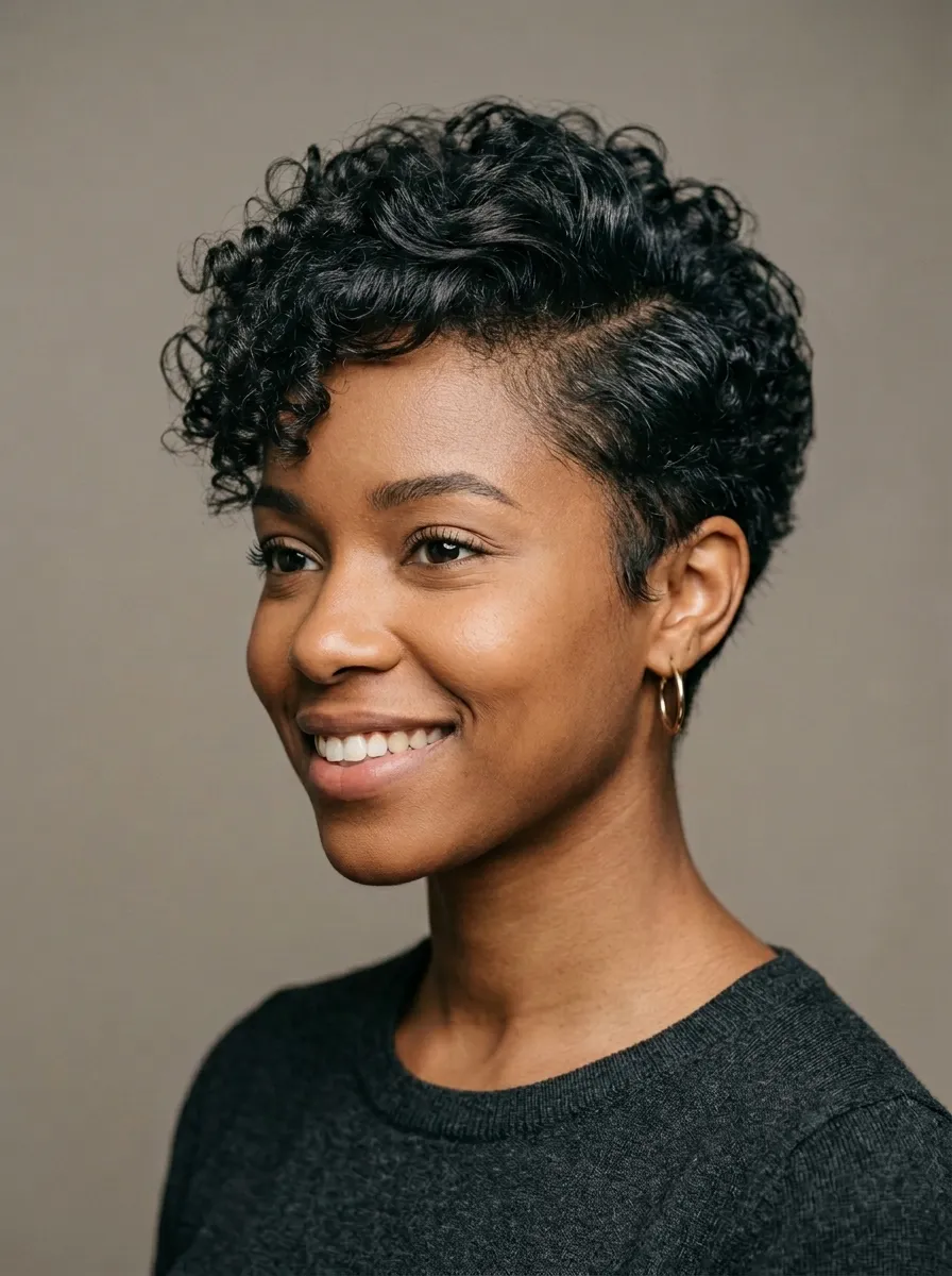 Pixie With Side-Swept Volume