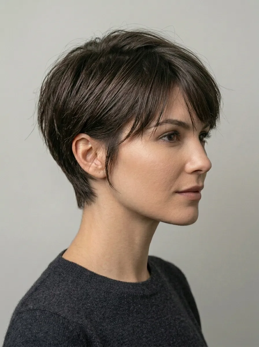 Feathered Casual Pixie