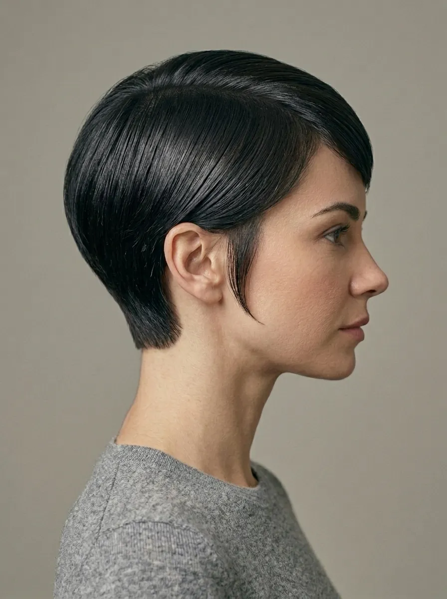 Sleek Pixie With Smooth Top