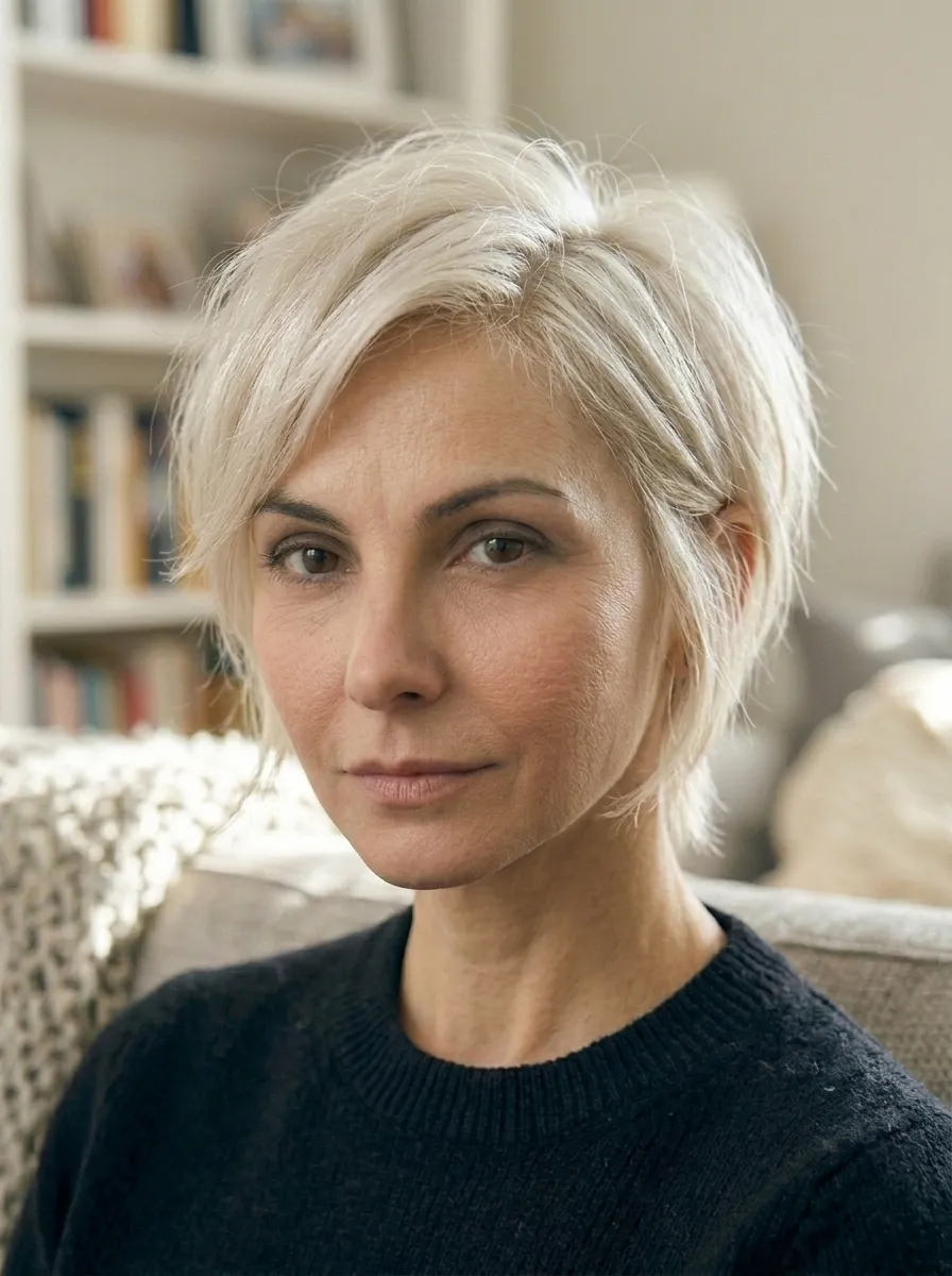 Pixie with Gentle Side Part