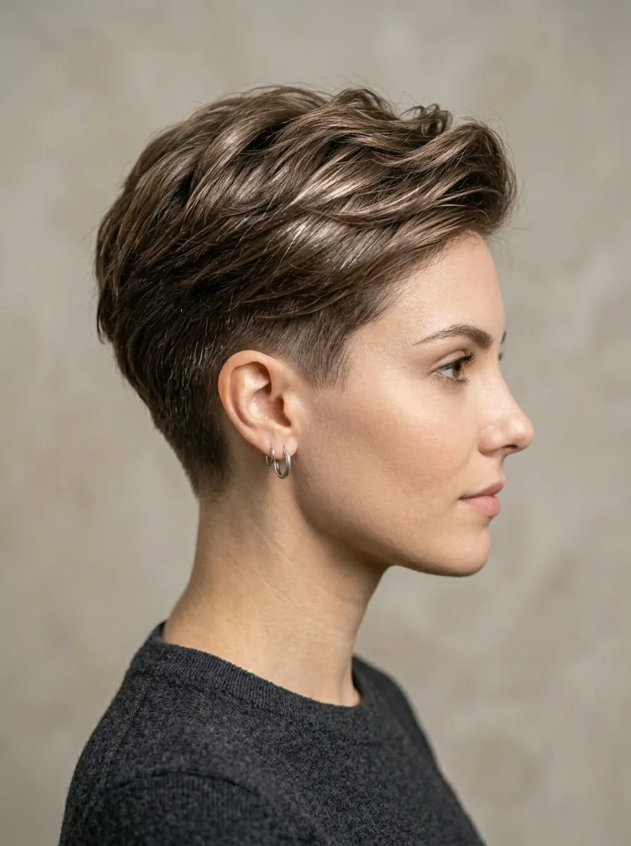 Feathered Pixie With Long Top