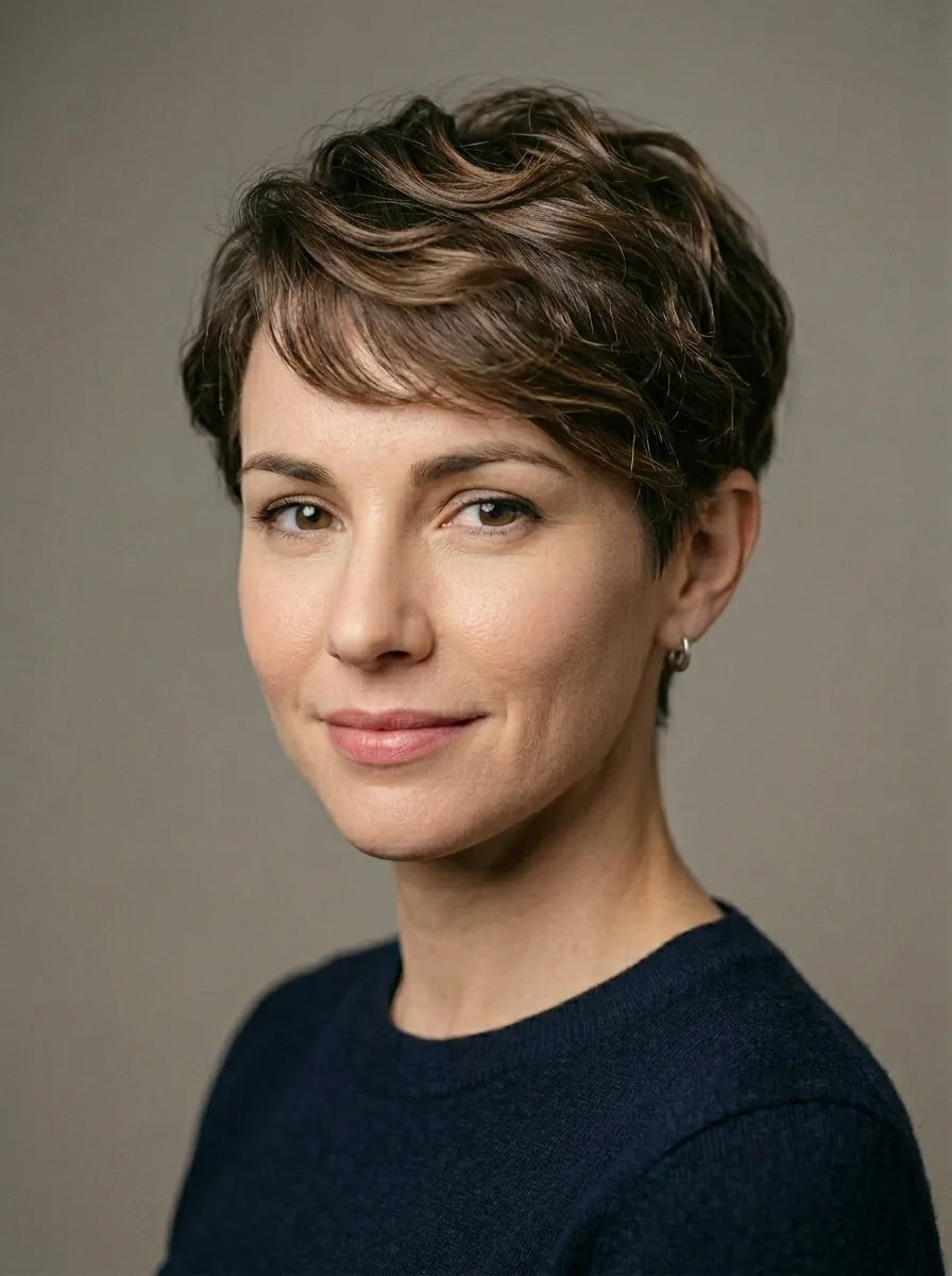 Pixie With Layered Fringe