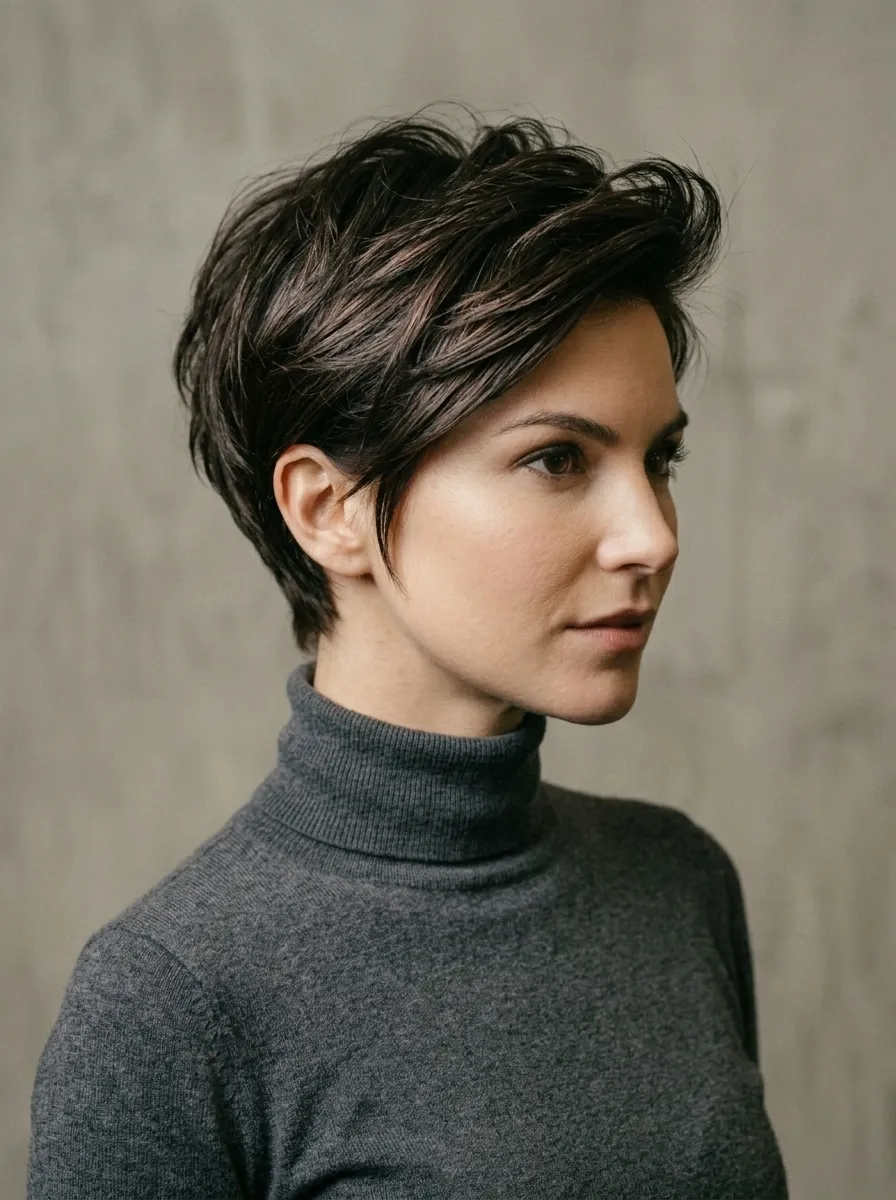 Feathered Pixie With Volume