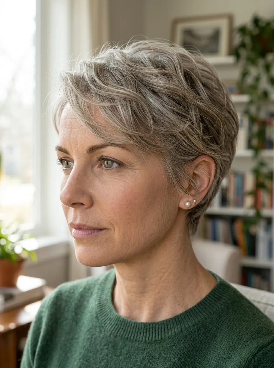Short Pixie with Natural Texture