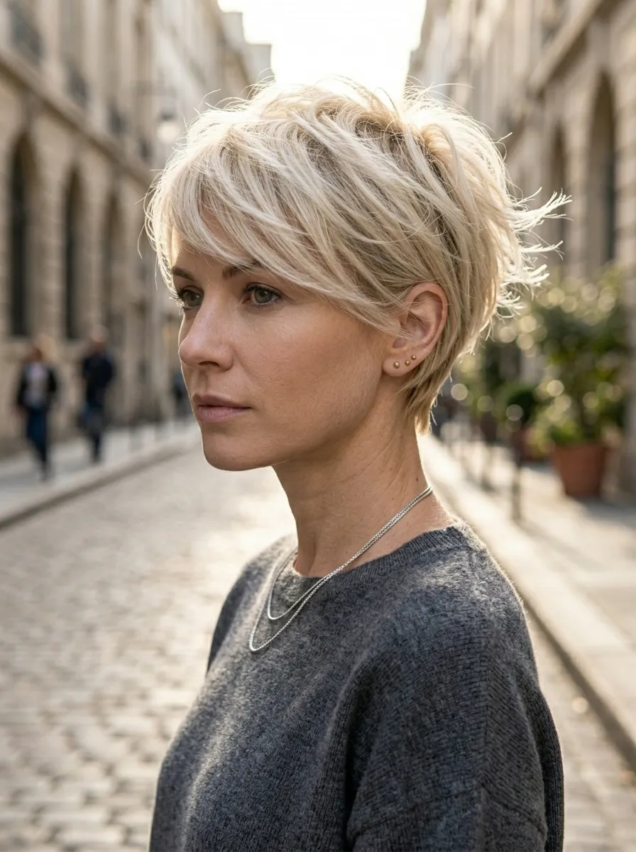 Casual Textured Pixie