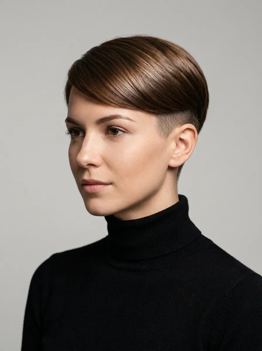 Sleek Pixie With Undercut
