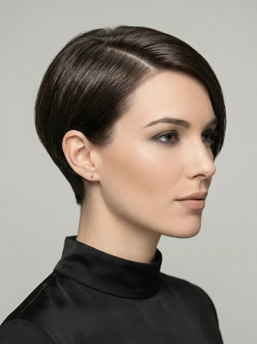 Low-Volume Pixie With Side Part