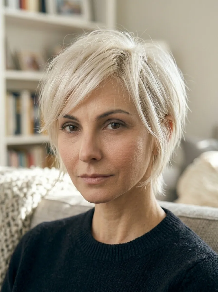 Pixie with Light Face-Framing Layers