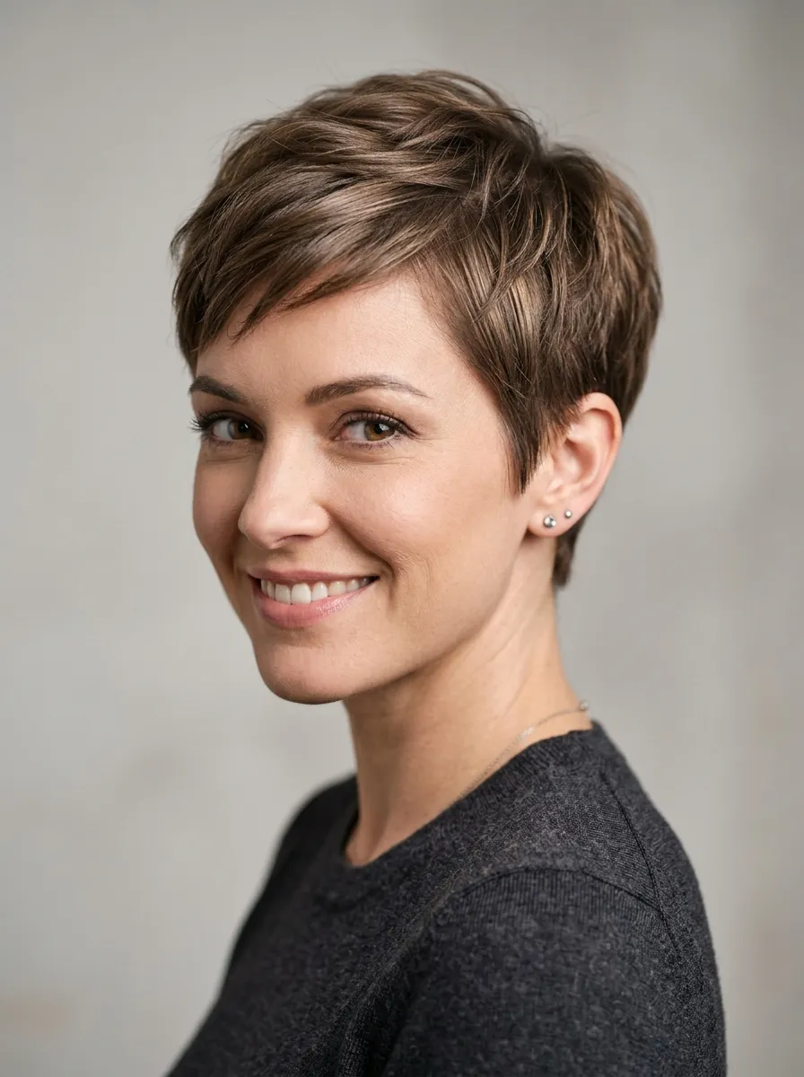 Short Layered Pixie
