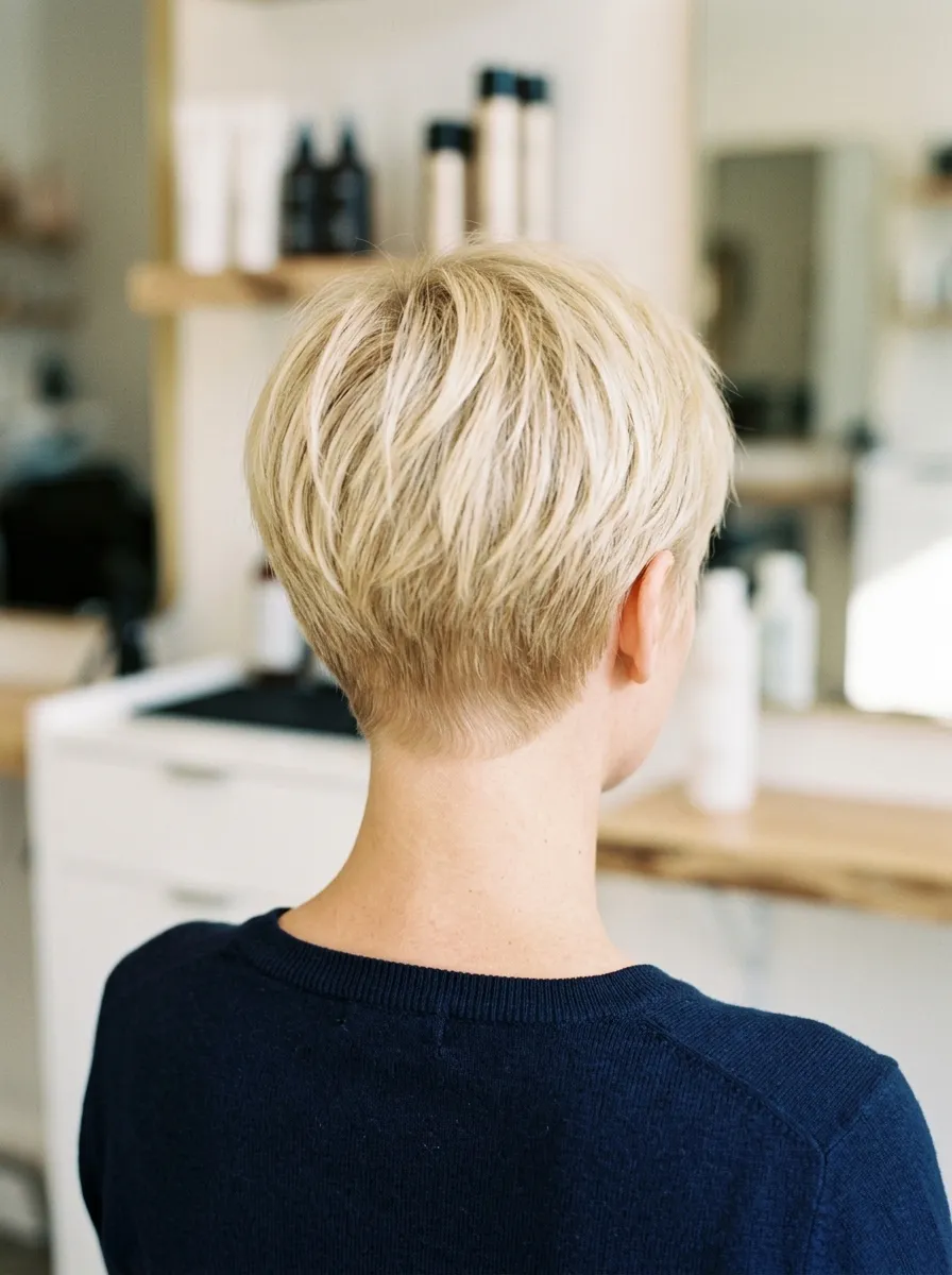 Tapered Nape Pixie