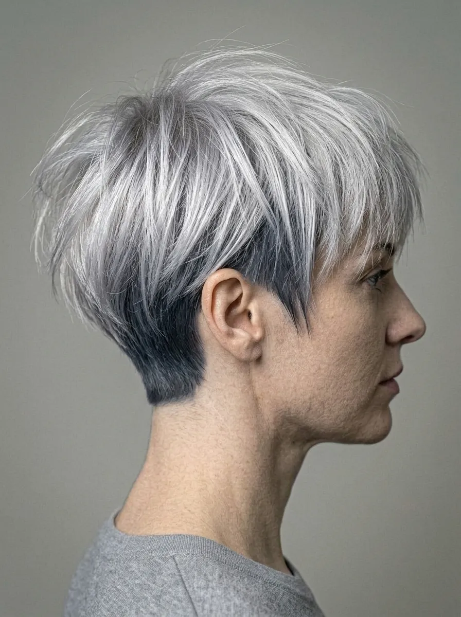 Wispy Layered Pixie with Undercut
