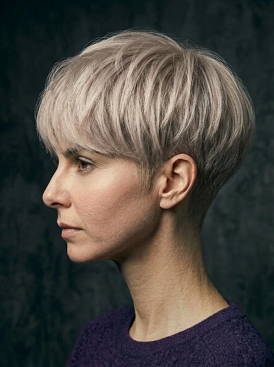 The Textured Bowl-Cut Pixie