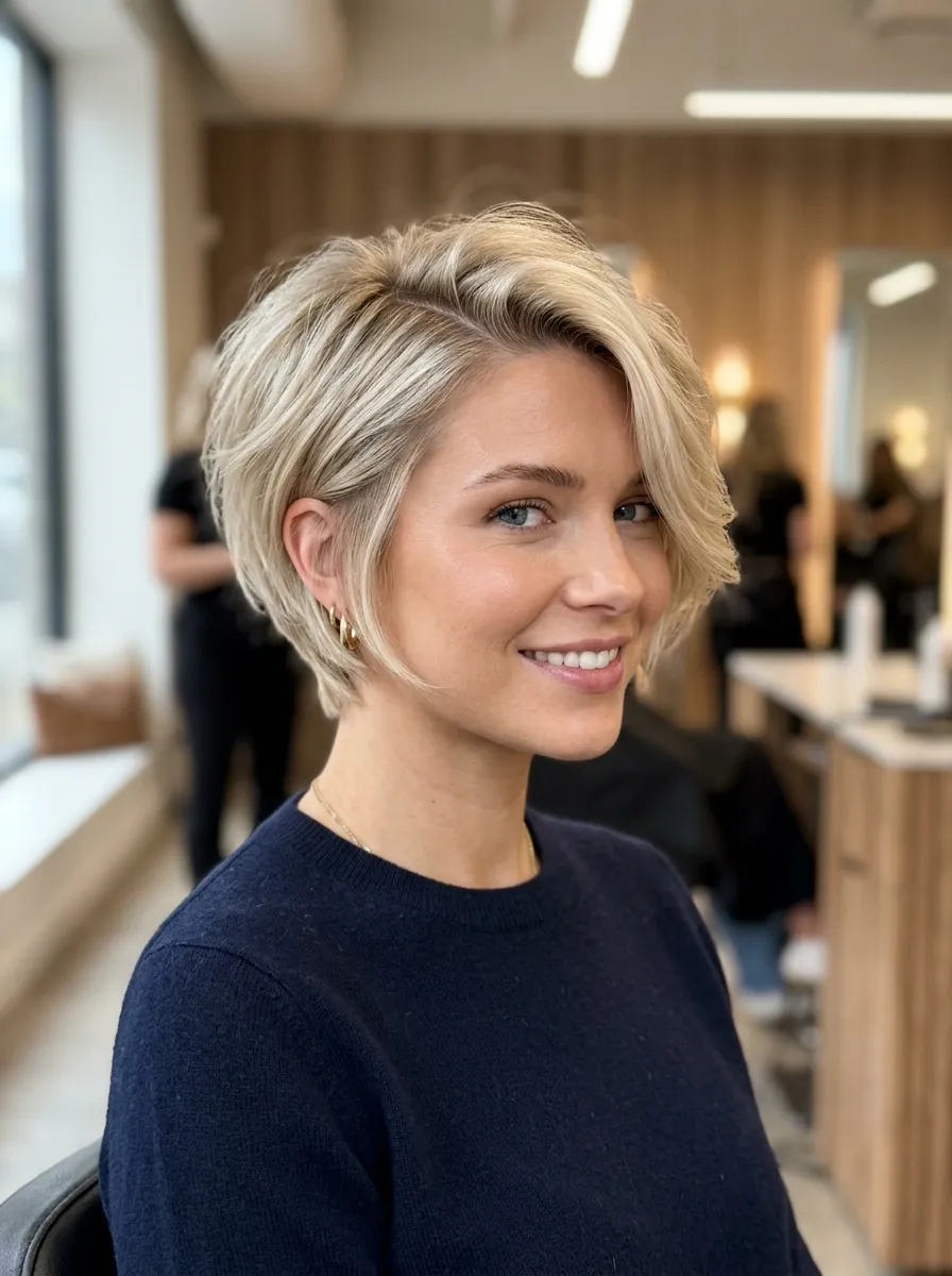 Piecey Micro Fringe Pixie