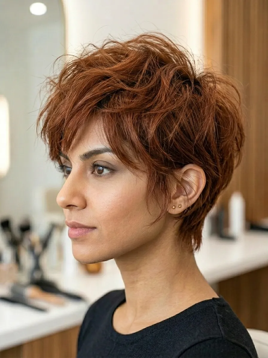 The Razor-Cut Shaggy Pixie