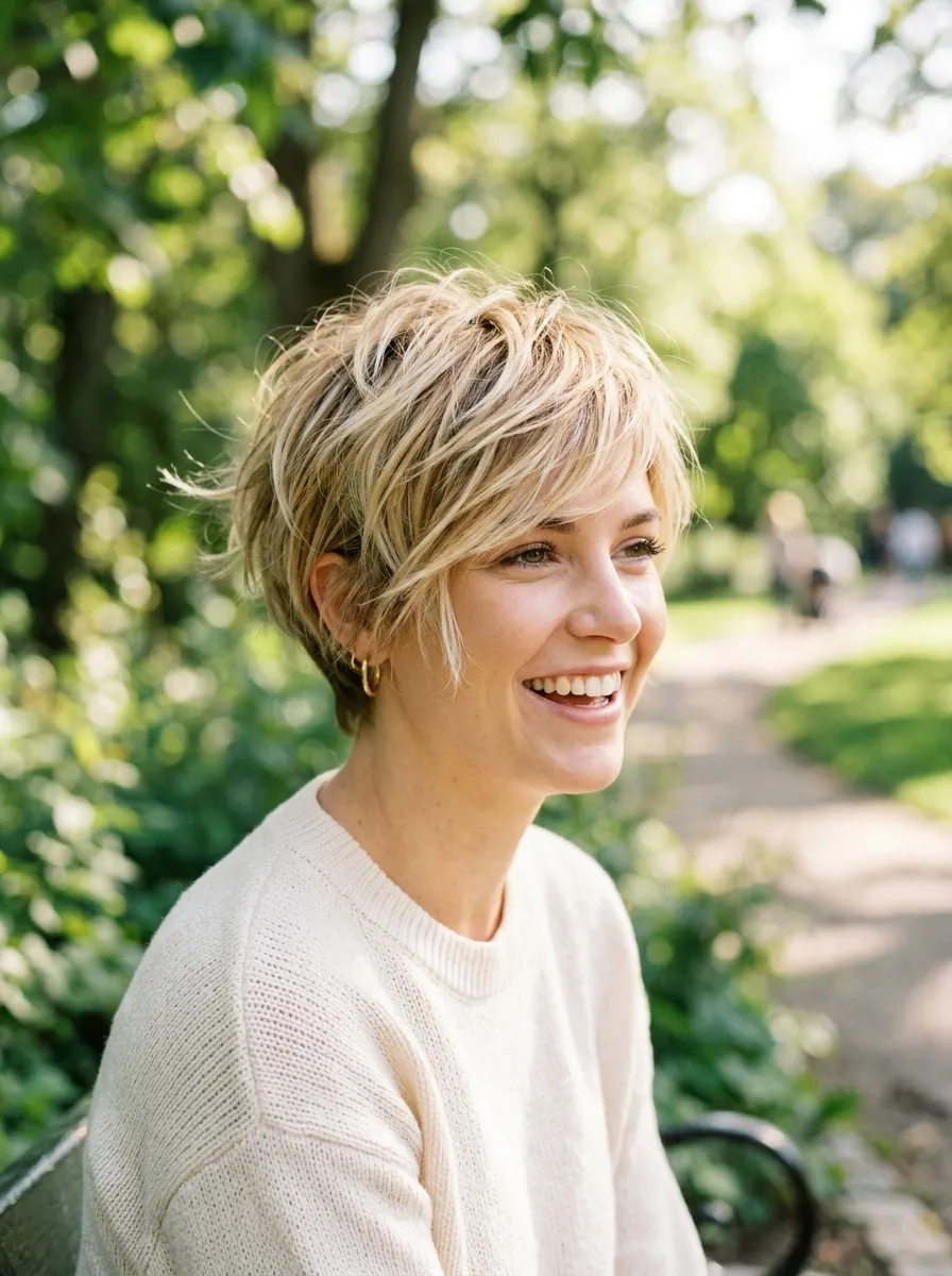 Layered Shag Pixie