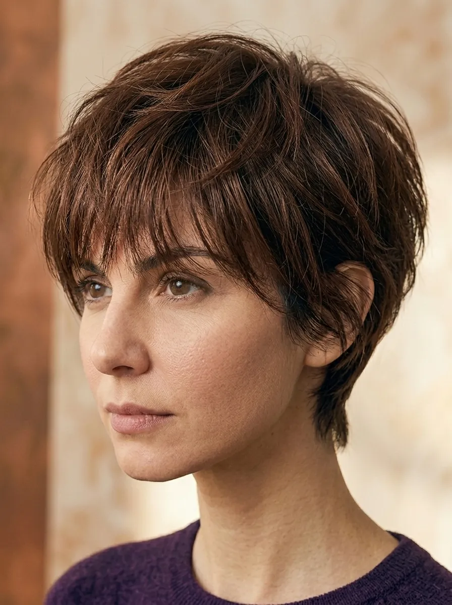 The Wispy Textured Bangs Cut