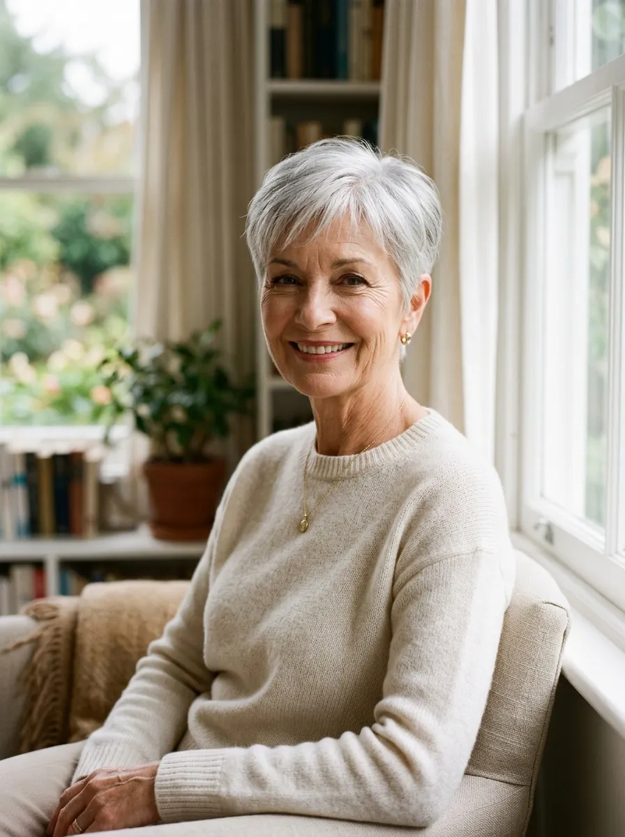 The Tapered Pixie with Wispy Fringe