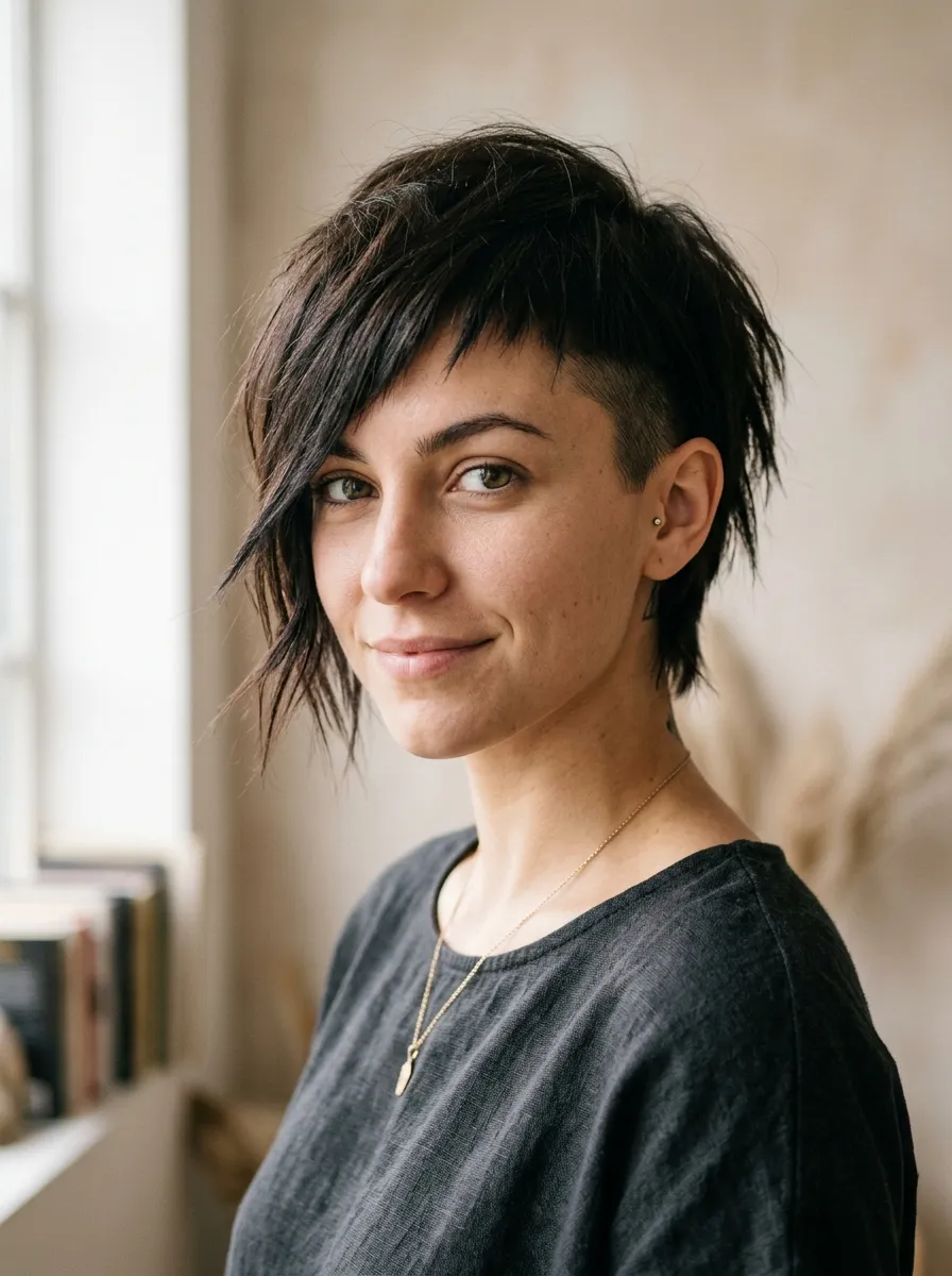 Angular Fringe Asymmetrical Pixie