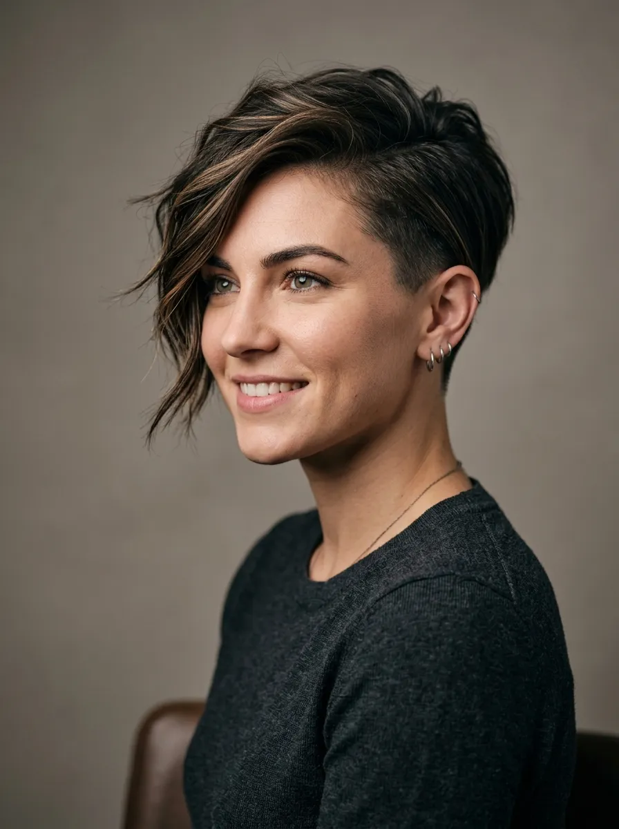 Asymmetrical Crop Pixie