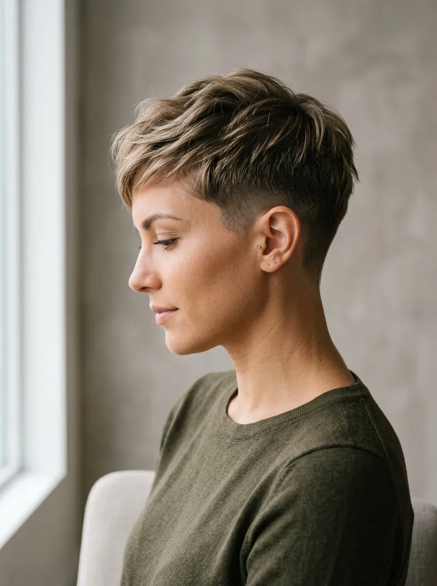 Cropped Tapered Pixie
