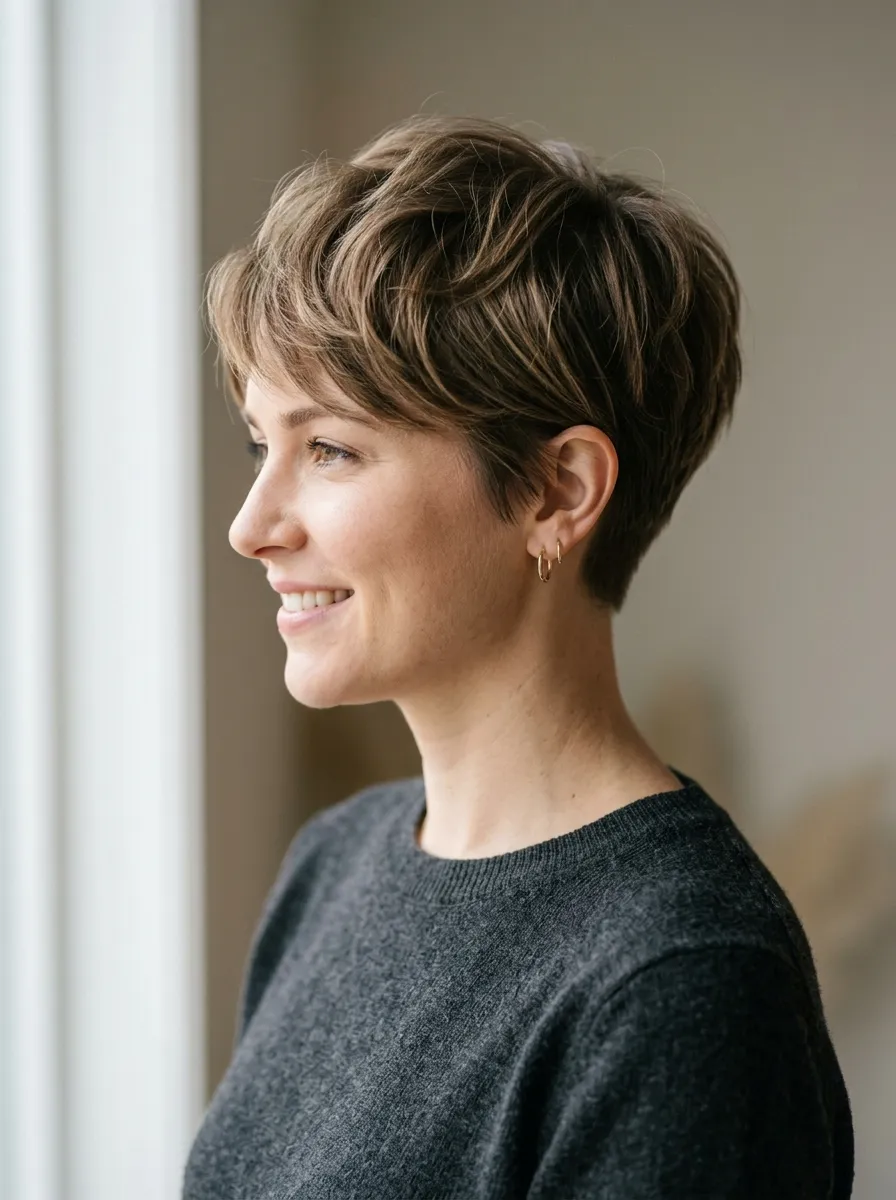 Feminine Tapered Pixie