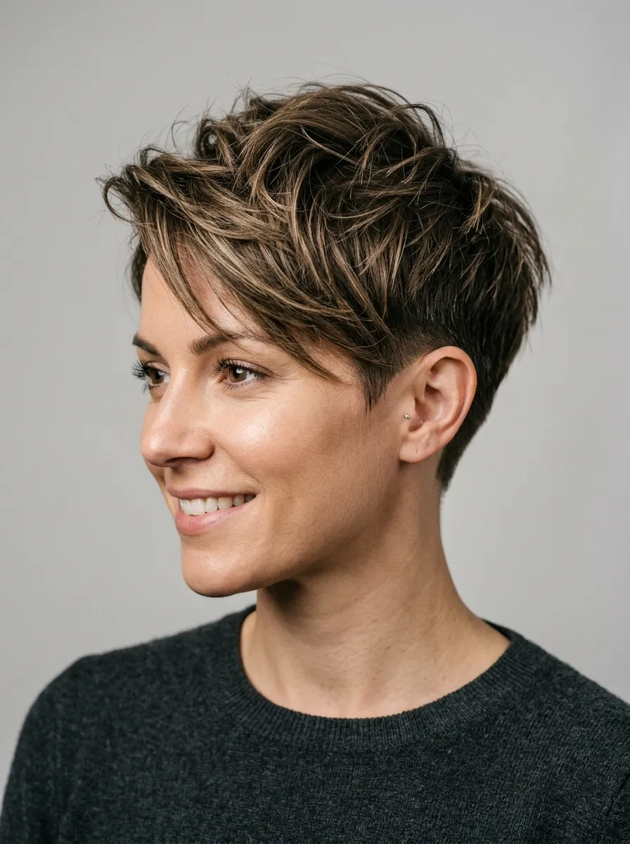 Long Top Tapered Pixie