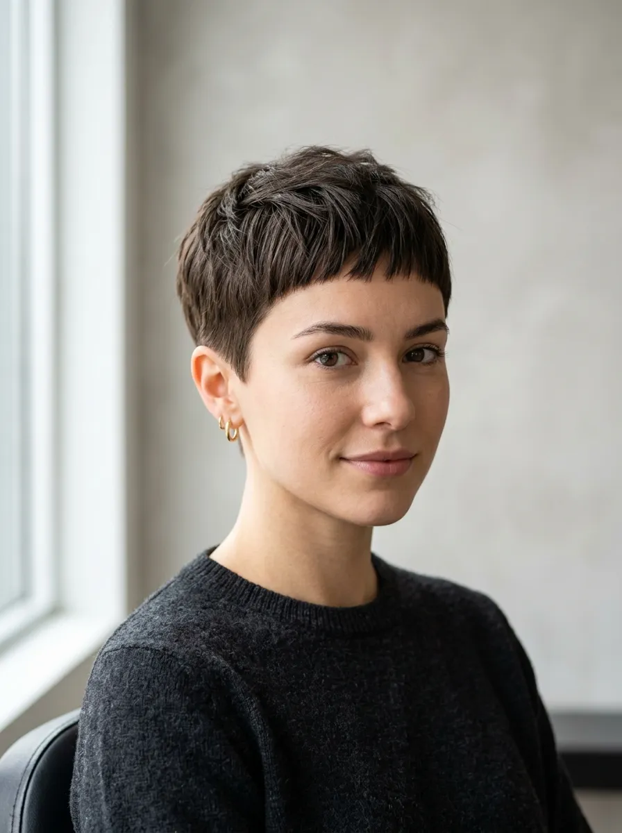 Pixie with Mini Bangs