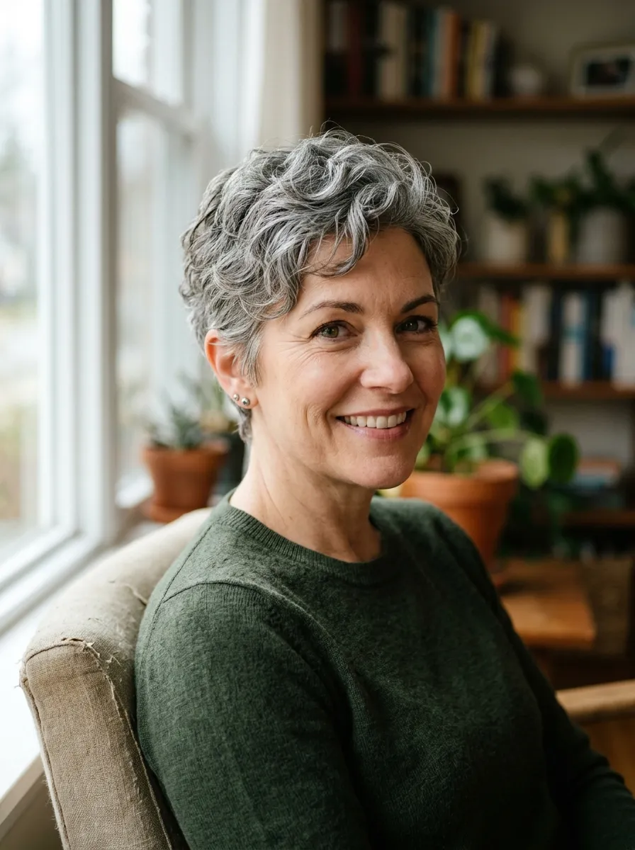 Short Pixie with Natural Texture