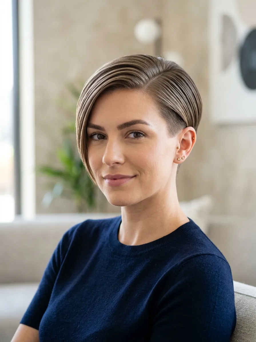 Smooth Edge Asymmetrical Pixie
