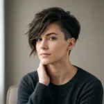 Striking Asymmetrical Pixie Haircut