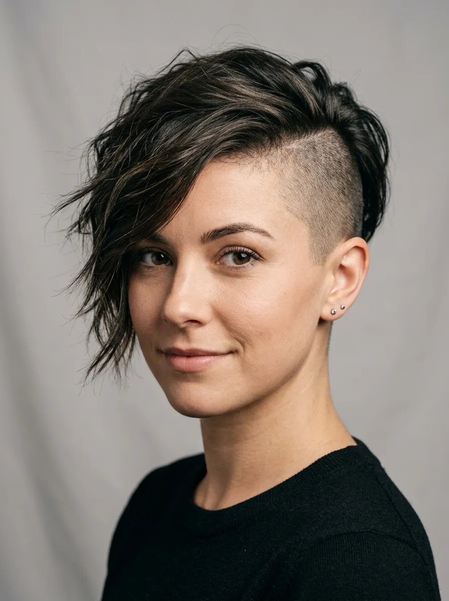 Undercut Asymmetrical Pixie