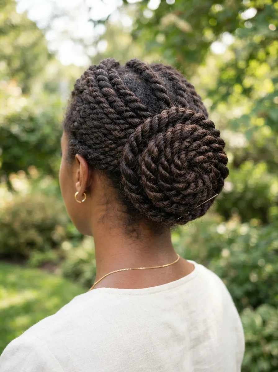 Rope Twist Bun