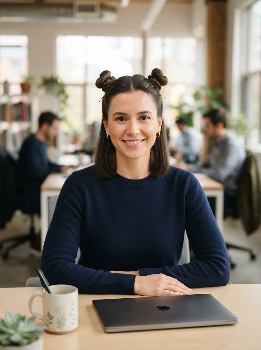 Space Buns Reworked For The Office