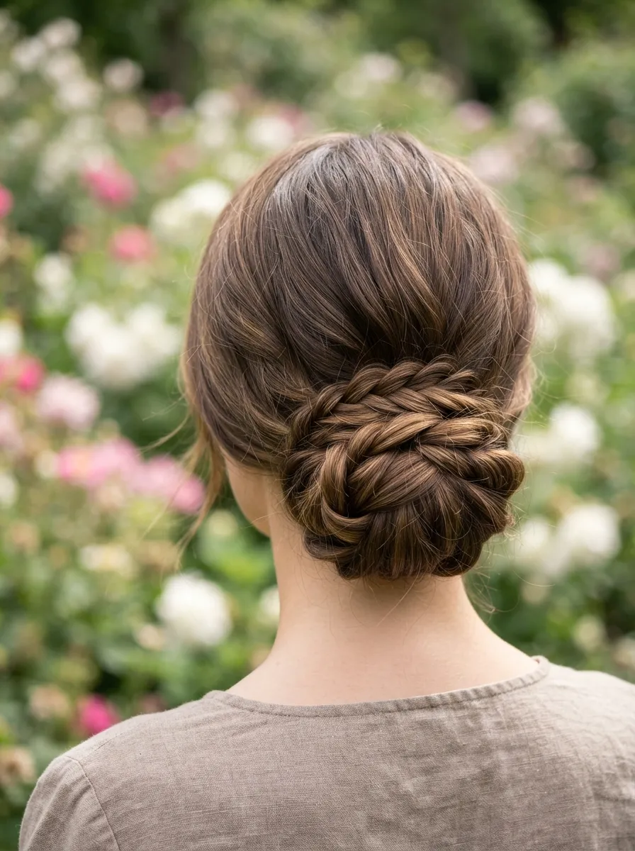 Braided Crown Bun