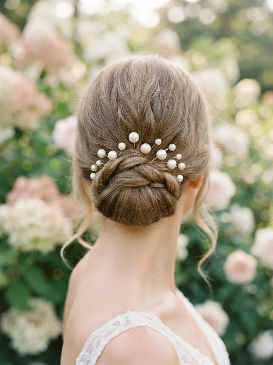 Bun with Hair Accessories